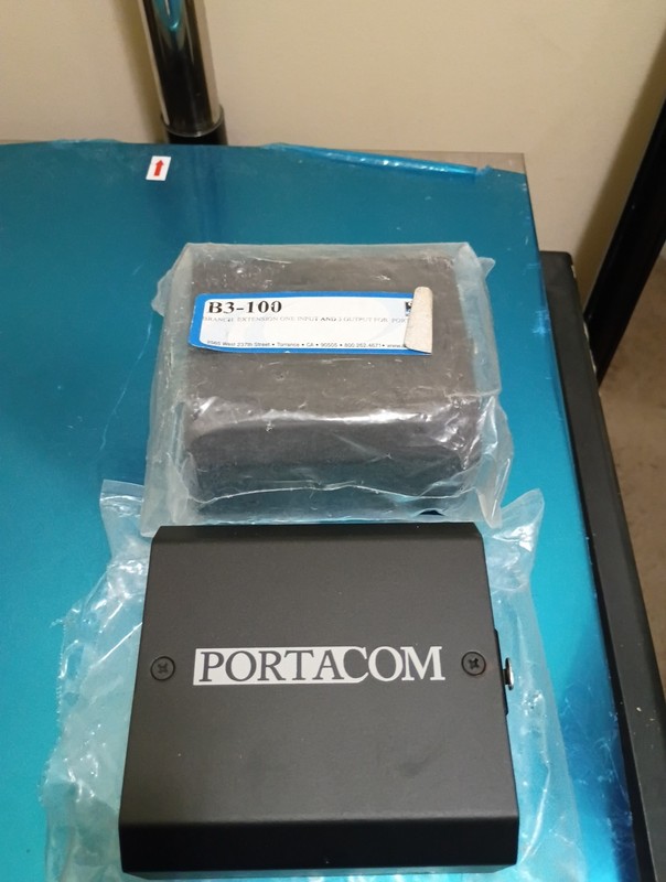 Lot Of 2 PortaCom B3-100 Extension One Input & 3 Output Open Box Never Used.