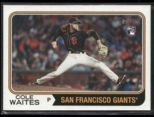 2023 TOPPS HERITAGE COLE WAITES RC SAN FRANCISCO GIANTS #258