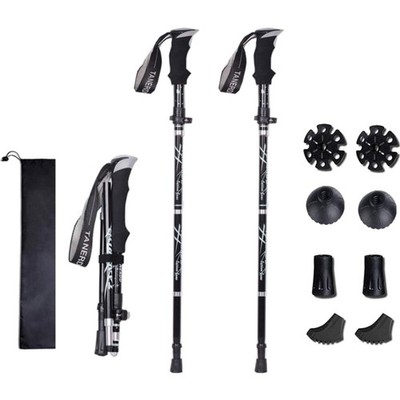 Wanderstock faltbar Aluminium Kork Trekking Nordic Walking Bergsteigen rutsch...