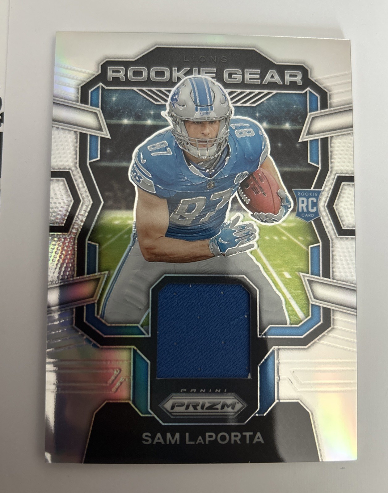 2023 Panini Prizm Rookie Gear #RG-SL Sam LaPorta - Silver RC