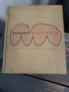 Vintage Goode’s World Atlas By Rand McNally 1957/10th Edition
