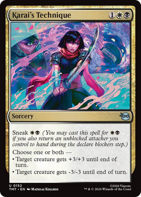 x1 Karai's Technique TMT Ninja Turtles MTG 152 M/NM 1x