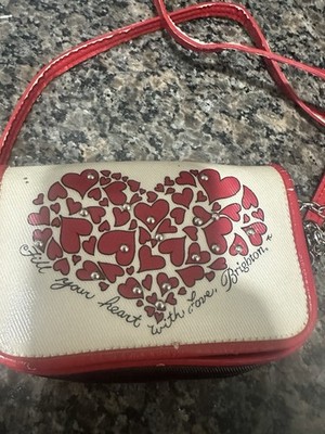 Brighton ''Fill Your Heart With Love'' Mini Crossbody Handbag - Purse 