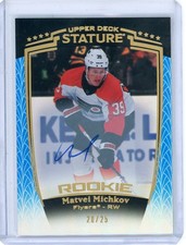 2024-25 UD STATURE HOCKEY BLUE ROOKIE Autograph #20/25 FLYERS Matvie Michkov