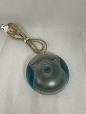 Vintage Apple USB Mouse Blue/Teal Model M4848 Hockey Puck Preowned Tested