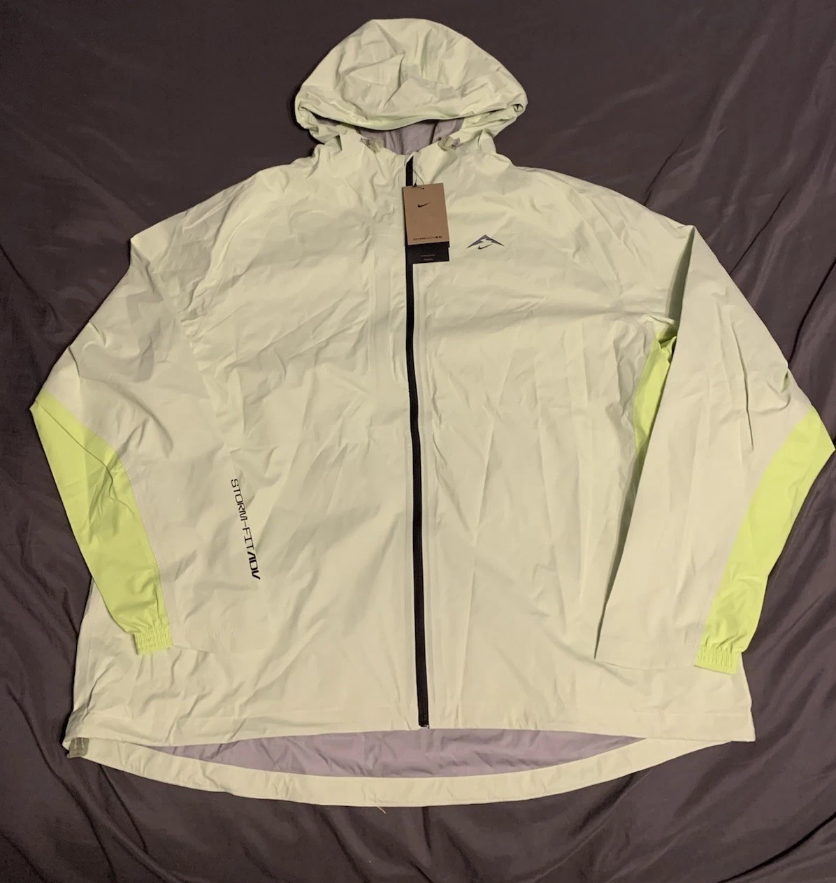 Nike Trail Storm-FIT ADV Running Jacket Cosmic Peak Volt Men Size XXL FZ1084-701