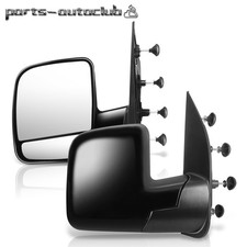 Manual Side View Mirrors Left Right Pair Set For 02-08 Econoline Van
