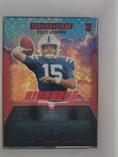 Riley Leonard RC Blue Plaid Airborne 2025 Rookies & Stars Colts QB