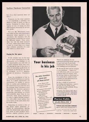 #ad 1956 Porter Cable Machine Co. Electric Tools Syracuse New York Vintage Print Ad $8.42