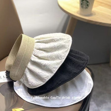 Sun Hat Woman Sunshade Sunscreen Hat Large Brim Hepburn Wind Empty Top Hat
