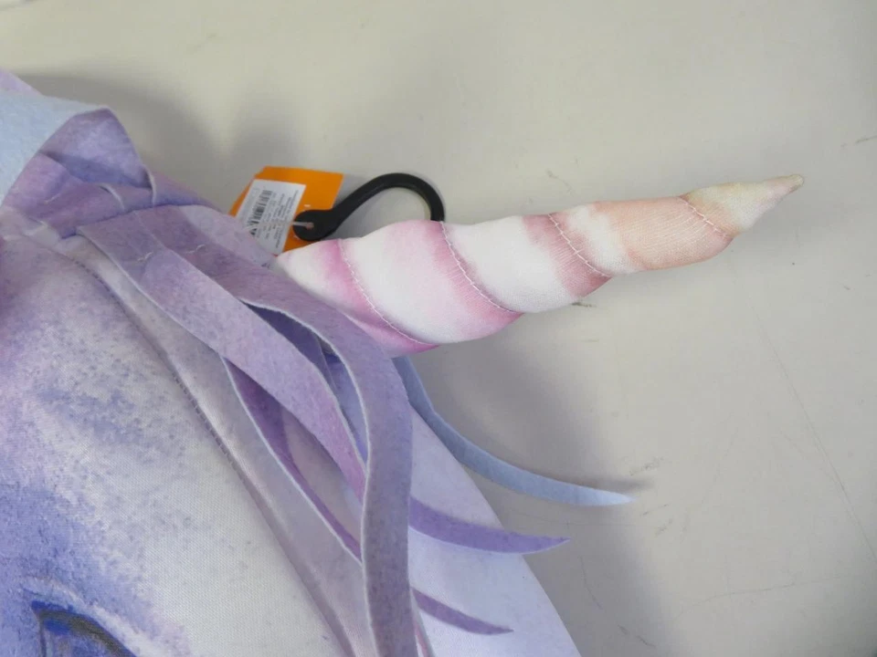 Máscara de unicornio de gran tamaño tocado disfraz de Halloween 24" púrpura adulto Foto 3 de 4