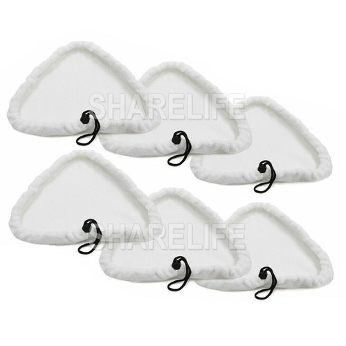 For Steam Mop Pads Replacement Cleaner Washable Microfibre Cloth Floor Pads 6X - Picture 2 of 9
