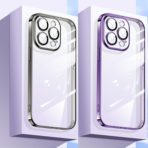 Funda Silicona Transparente TPU Chapada a Prueba de Golpes para iPhone 16 15 14 13 Pro Max Cubierta - Imagen 1 de 15