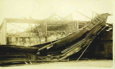 RPPC Tornado Destroyed Building in June 24,1914 AZO Triangles in Corners A5