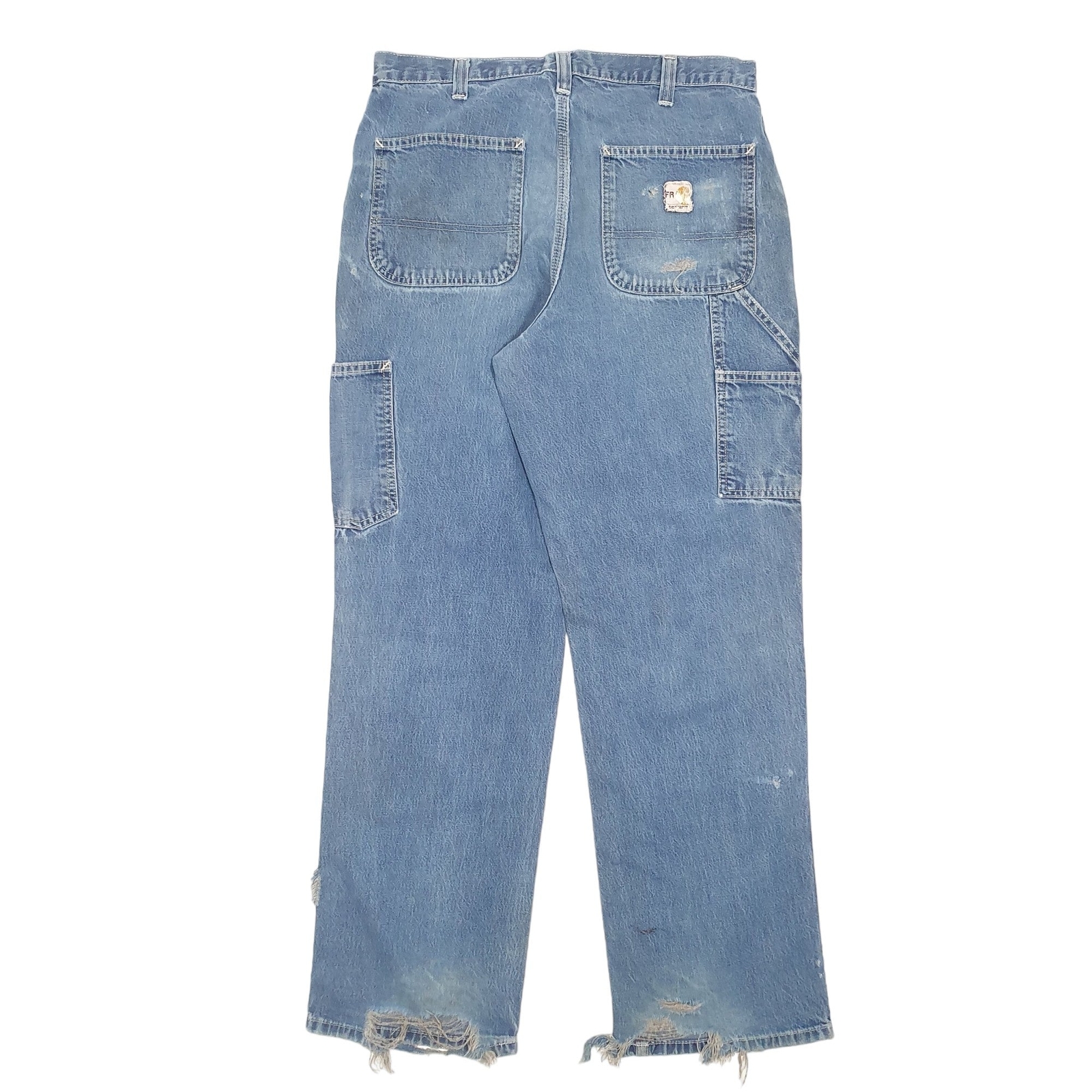 CARHARTT 290-83 Jeans Regular Fit Trousers Carpenter Flame Resistant W34 L32 image 3