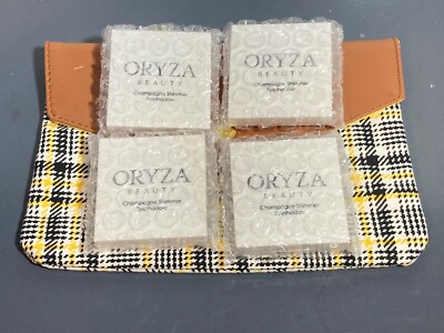 4x Oryza Beauty champagne Shimmer Eyeshadow Palette NEW + Bag