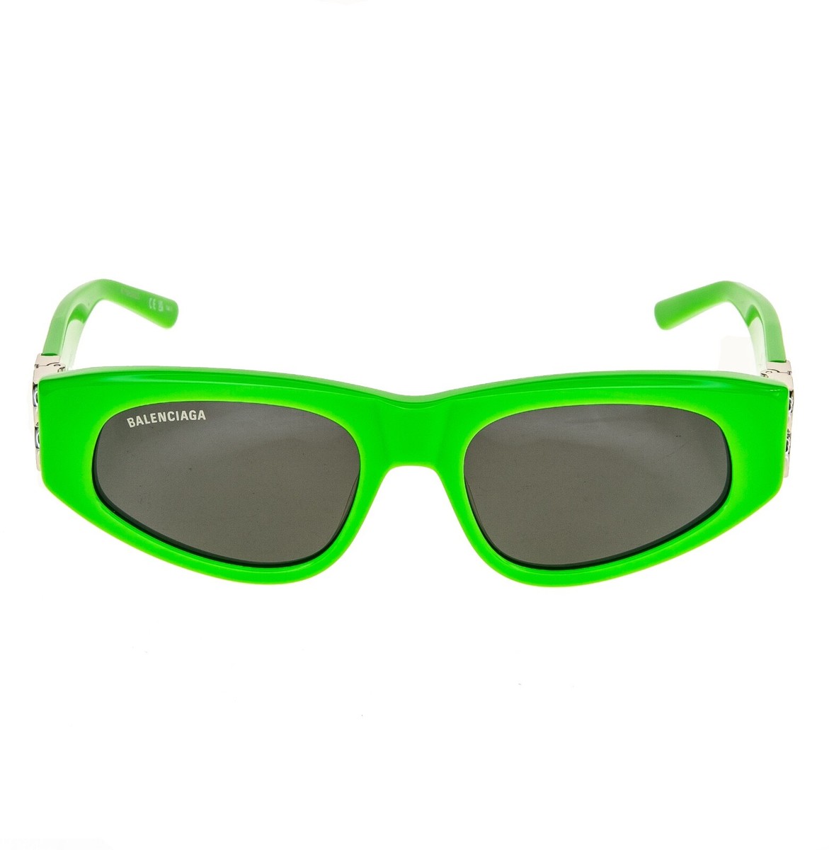 サングラス BALENCIAGA Woman Sunglasses Lime BB0095S 009 Balenciaga BB0095S 009 Sunglasses - US