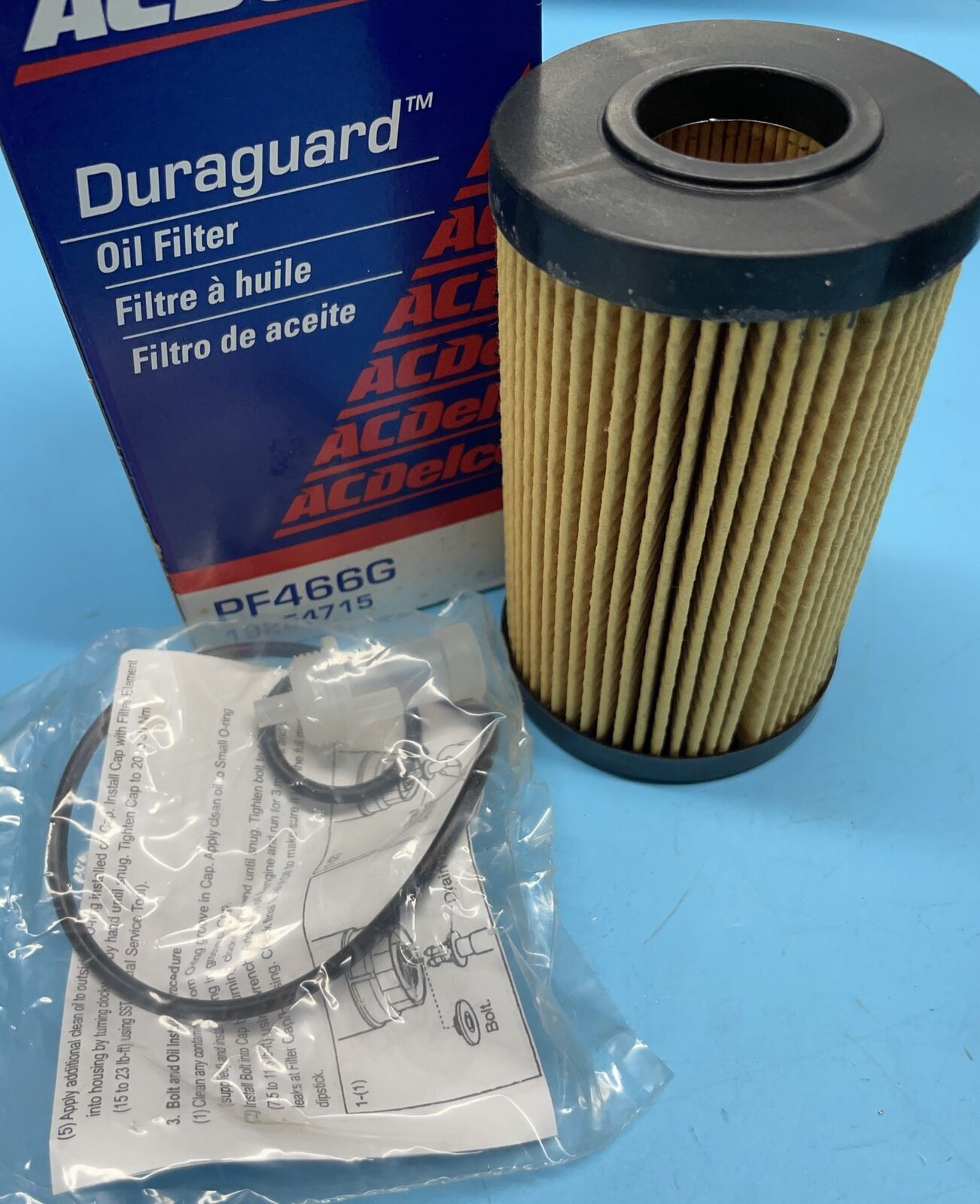 Engine Oil Filter ACDelco PF466G , 19254715