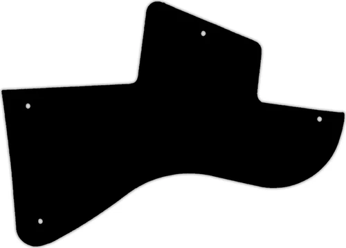 WD Custom Pickguard For Gibson Les Paul Junior Special Humbucker #39 Black/Cr...