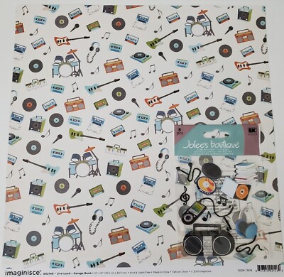 Jolee's Boutique MUSIC LISTENING Dimensional Sticker Pkg. & 1 Band Single-Sheet