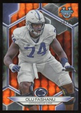 2023 Bowman's Best University Olu Fashanu Orange Refractor 8/25 Penn State
