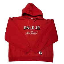 Boys Large Budweiser Dale Jr Red Hoodie Size Large C1
