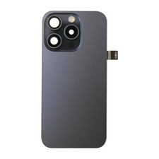 Back Glass Assembly Camera Lenses Flash NFC Magnets for Apple iPhone 15 Pro Blue