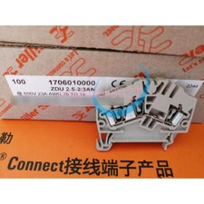 100pcs Weidmuller ZDU 2.5-2/3AN 1706010000 Terminal Blocks Neuf