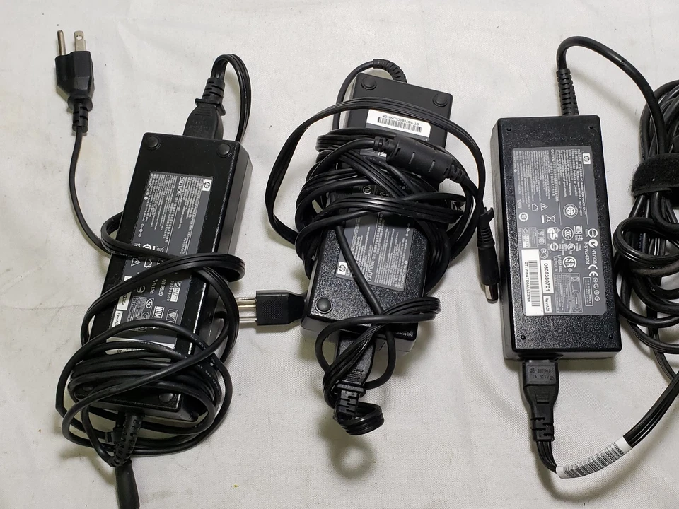 Lote Surtido de 3 Adaptador de CA HP 120W 18.5V 6.5A Punta de 7.4mm con Cable de Alimentación Foto 4 de 4