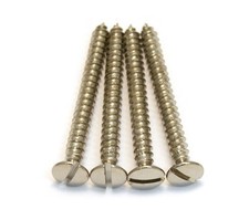 4 Genuine Fender Slotted '52 Tele Neck Plate Mounting Screws 001-8369-001