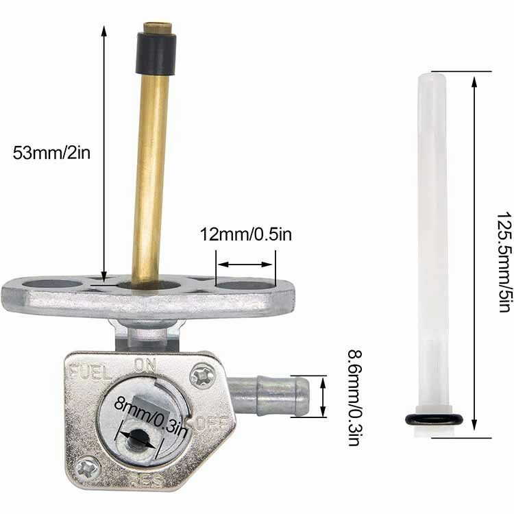 Fuel Valve Petcock & Lever Screw For Honda Recon 250 TRX250 19972014 eBay