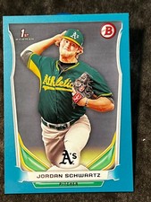 2014 Bowman 1st BLUE BORDER Jordan Schwartz 256/399