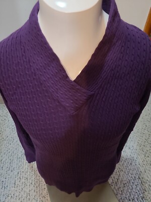 Kohls Croft Barrow Purple Sweater XL