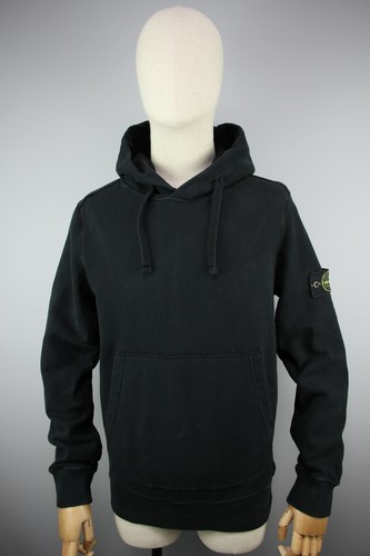 Black Cotton Mens Patch Hoodies Size 