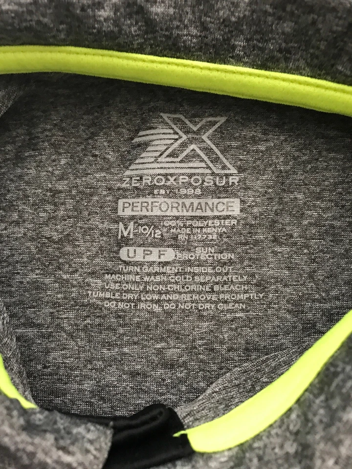 Polo ZeroXposur niños M - gris y blanco Foto 2 de 4
