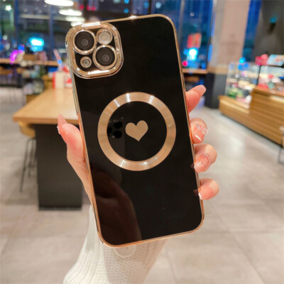 Case For iPhone 15 14 13 12 11 Pro 8 Plus X XR XS Max Soft Magnetic Back Cover
