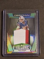 2020 Panini Obsidian Volcanic # VM-42 Jersey Patch Jake Fromm RC Bills (#46/50)