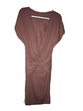 NWT ASOS  Maternity Twist Front Short Sleeve Dress Pink Sz 10