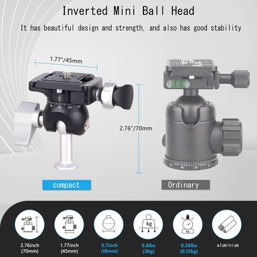 TableTop Tripod Carbon Fiber Camera Tripod Desktop Mini Tripod Stand Holder - Picture 8 of 13