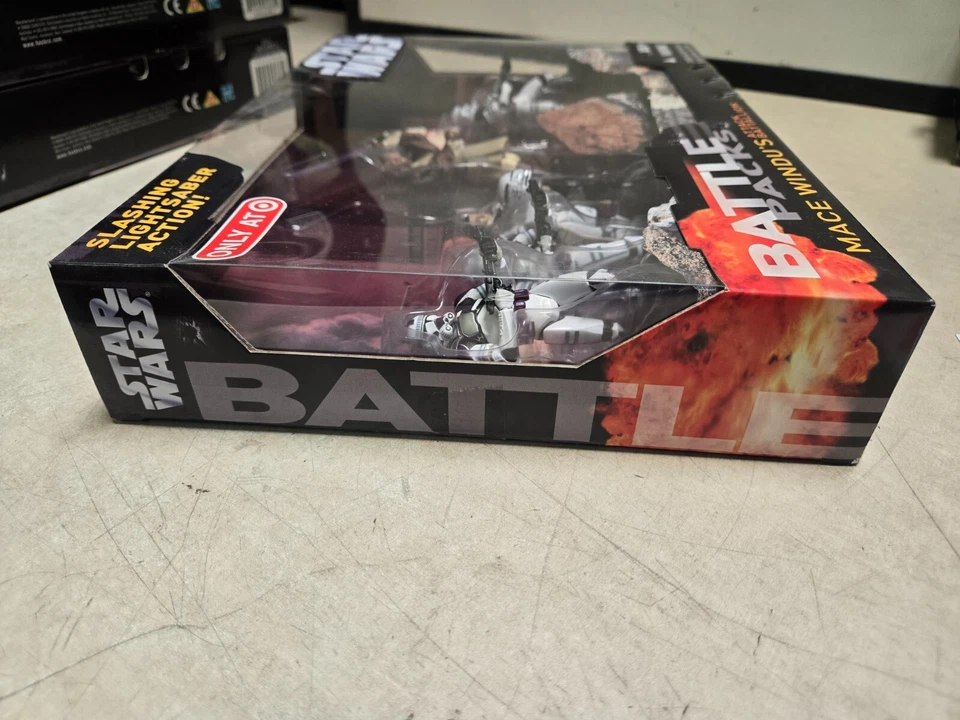 Star Wars Battle Packs Mace Windu's Attack Batallón Figura Set Soldados Clon Foto 2 de 4