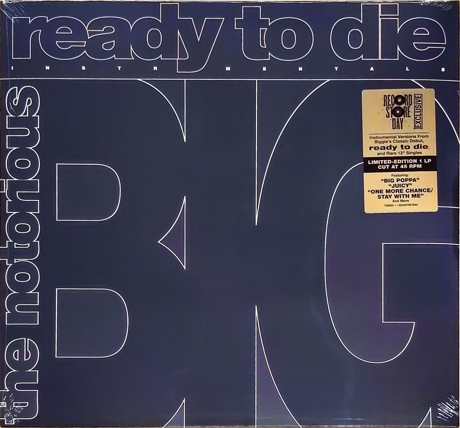 THE NOTORIOUS B.I.G. - READY TO DIE: THE INSTRUMENTALS - RSD 2024 - LP