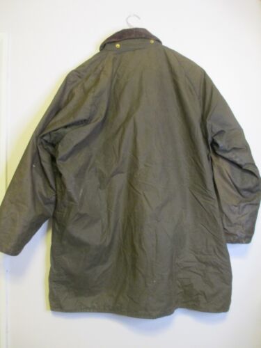 Vintage Barbour Gamefair Waxed Jacket Mens C44in 112cm Brown 90s A123 - Picture 2 of 15