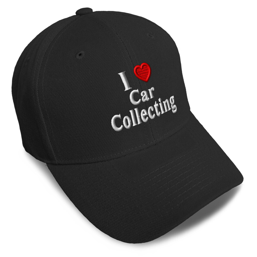 Gorra de béisbol I (Love) coche coleccionar corazón rojo pasatiempos amantes coleccionar coches