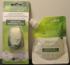 EcoTools Fresh Perfecting Blender & Makeup Brush Sponge Shampoo Cleanser Set