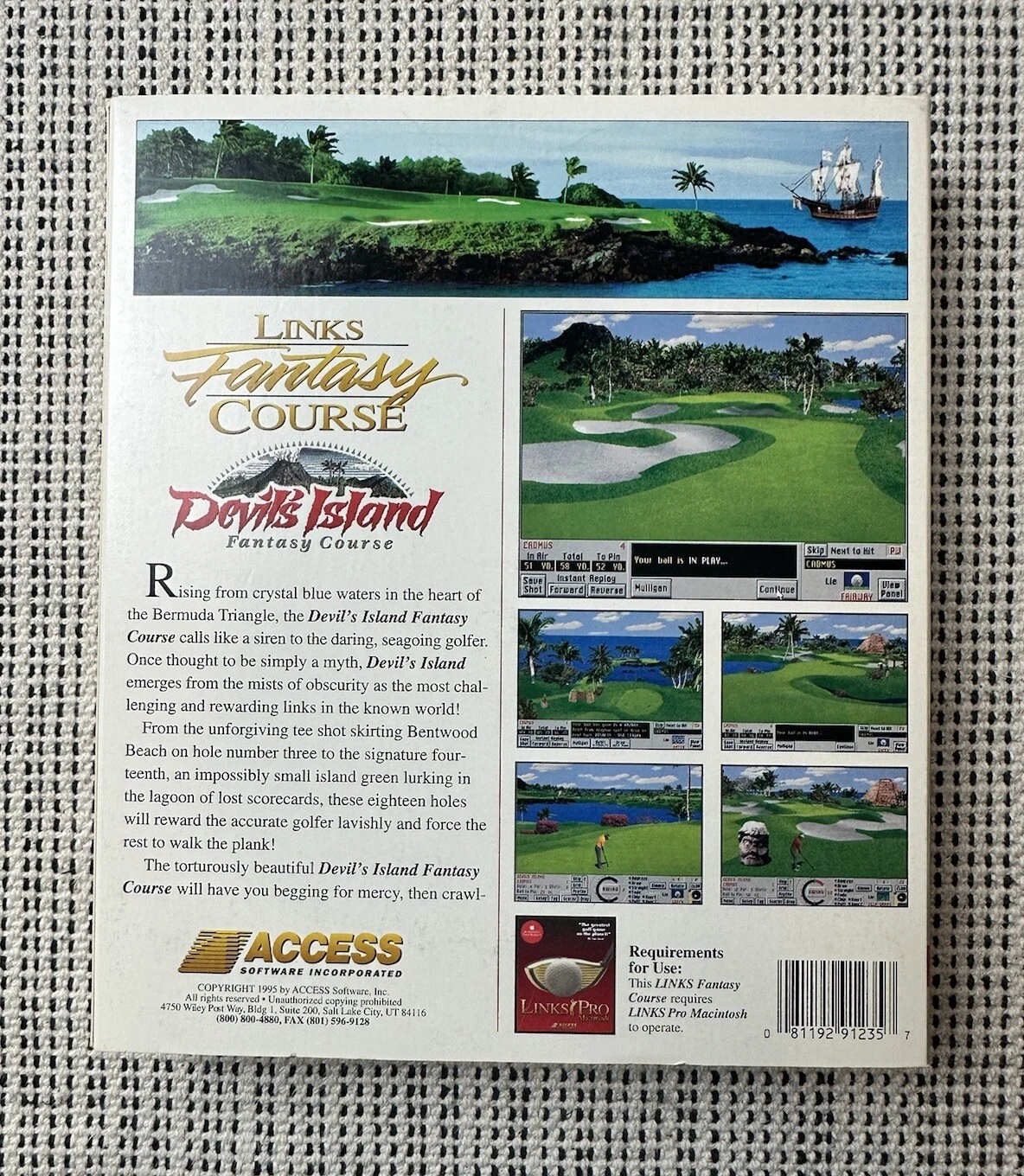 Devils Island 1995 Links Fantasy Course MAC Version 3.5” High Density Disks - 画像2/12