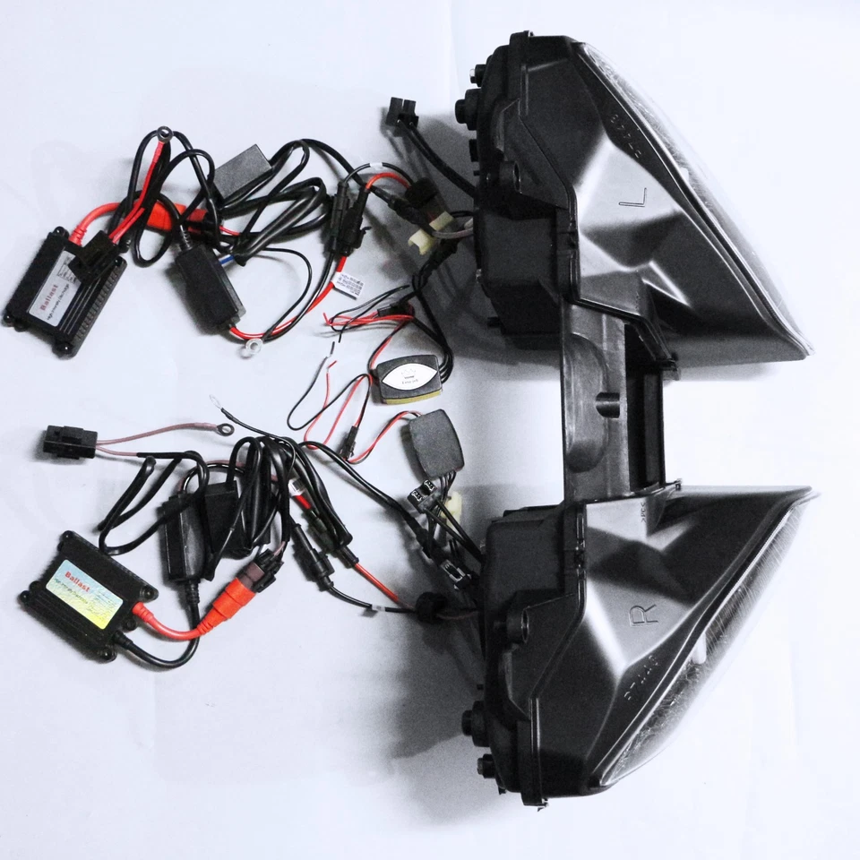 Conjunto de faros proyectores HID Demon Angel Eye aptos para Yamaha YZF R6 2008-2016 Foto 3 de 3