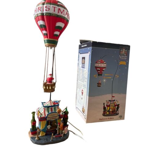 Lemax Carole Towne Balloon Rides Santa Christmas Village Animated Power Cord IOB - Picture 3 of 9