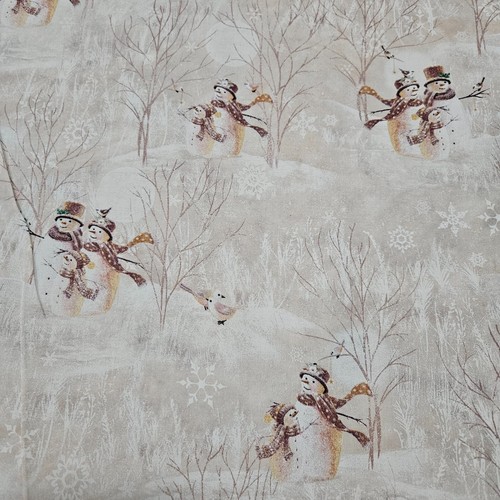 18" Snow Family Elizabeth James VIP Christmas Snowman Beige - Picture 1 of 3