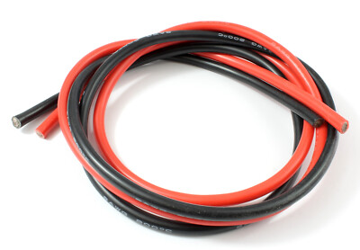 8 AWG Silikonkabel/Kabel RC ESC Motor LiPo 0,5/1/2/5/10m - Rot & Schwarz 8awg