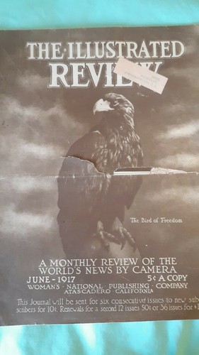 Antique THE ILLUSTRATED REVIEW Magazine 1917 WORLDS NEWS BY CAMERA VHTF - Picture 2 of 7